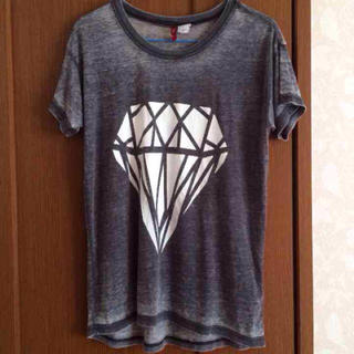 エイチアンドエム(H&M)のH&MダイヤモンドプリントTシャツ(Tシャツ(半袖/袖なし))