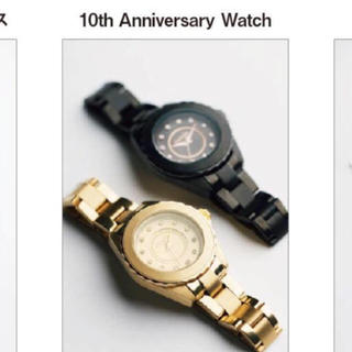 リエンダ(rienda)のrienda リエンダ 10周年 限定 時計 完売 新品 ブラック(腕時計)