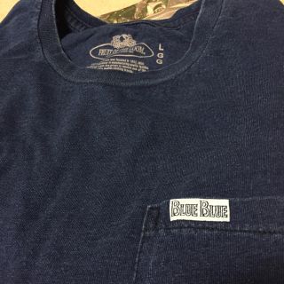 ブルーブルー(BLUE BLUE)のBlueBlue☓フルーツオブザルームポケットTシャツ  インディゴ(Tシャツ/カットソー(半袖/袖なし))