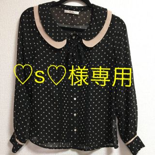 ダズリン(dazzlin)の♡s♡様専用 ダズリン ボウタイドットシフォンブラウス(シャツ/ブラウス(長袖/七分))