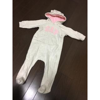 ベビーギャップ(babyGAP)の★GAP★カバーオール★ピンク★白★90★美品★(カバーオール)