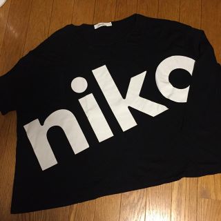 ニコアンド(niko and...)のniko& ニコアンドロゴTシャツ♡美品(Tシャツ(長袖/七分))