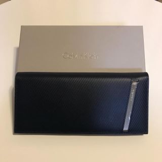 カルバンクライン(Calvin Klein)の【新品】カルバンクライン CK ネイビー 長財布(長財布)