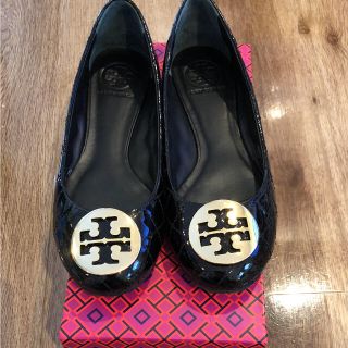 トリーバーチ(Tory Burch)の【再値下げ☆】トリーバーチ フラットシューズ パテント(バレエシューズ)