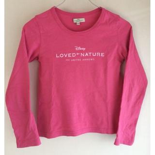 ユナイテッドアローズ(UNITED ARROWS)のUNITED ARROWS ディズニーコラボ ロングTシャツ 130㎝ ピンク(Tシャツ/カットソー)