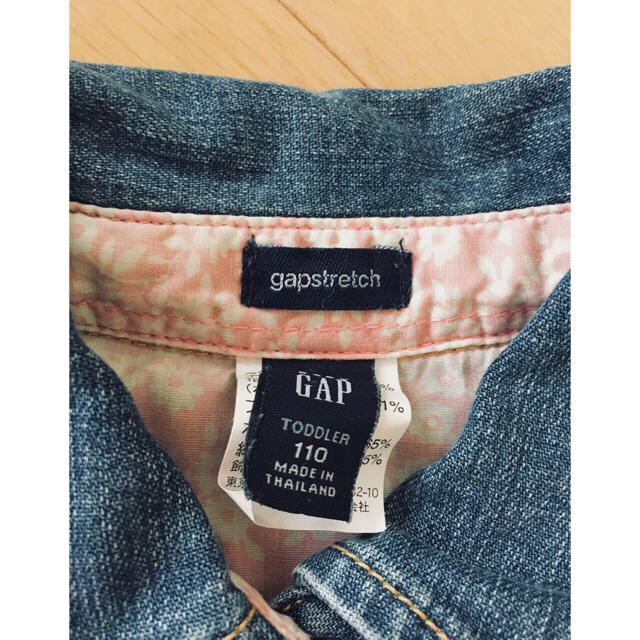 babyGAP(ベビーギャップ)の110 baby GAP  デニム ワンピース 女の子 中古 【送料込】 キッズ/ベビー/マタニティのキッズ服女の子用(90cm~)(ワンピース)の商品写真