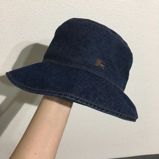 バーバリーブルーレーベル(BURBERRY BLUE LABEL)のBurberry blue label バーバリー 帽子 バケットハット デニム(ハット)