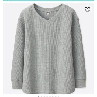 ユニクロ(UNIQLO)のUNIQLO ワッフルVネックT (Tシャツ(長袖/七分))