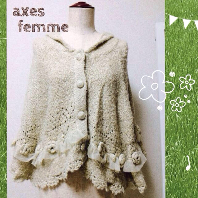 axes femme(アクシーズファム)のaxes femme＊ポンチョ レディースのジャケット/アウター(ポンチョ)の商品写真