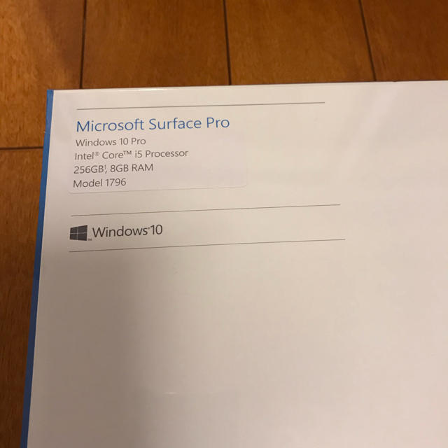 Microsoft(マイクロソフト)の【新品未開封】SurfacePro i5 256GB 8GB FJX-00014 スマホ/家電/カメラのPC/タブレット(ノートPC)の商品写真