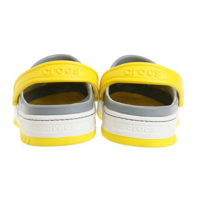 crocs(クロックス)のクロックス 28cm グレー ホワイト イエロー フロント コート クロッグ メンズの靴/シューズ(サンダル)の商品写真