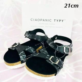 チャオパニックティピー(CIAOPANIC TYPY)の新品／チャオパニック キッズ サンダル 地図柄 Ciaopanic ②(サンダル)