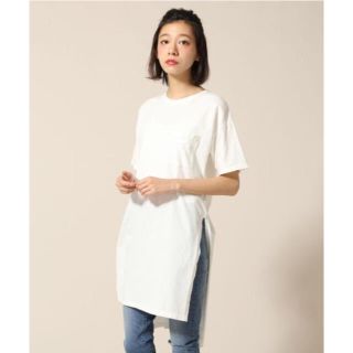 ローリーズファーム(LOWRYS FARM)のローリーズファーム カリフォルニアコットンロングＴシャツ 新品未使用(Tシャツ(半袖/袖なし))