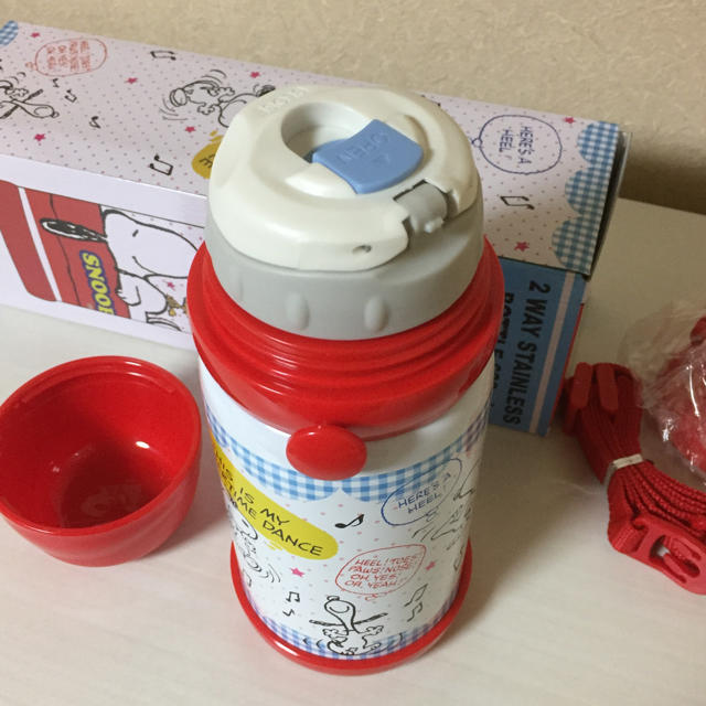 SNOOPY(スヌーピー)の新品＊スヌーピ  ２WAY ステンレスボトル キッズ/ベビー/マタニティの授乳/お食事用品(水筒)の商品写真