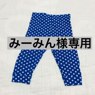 プチバトー(PETIT BATEAU)のプチバトー・小花柄グレーレギンススパッツ(パンツ)