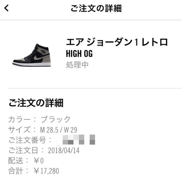 NIKE(ナイキ)の国内正規 28.5㎝ Nike Air Jordan 1 OG Shadow メンズの靴/シューズ(スニーカー)の商品写真