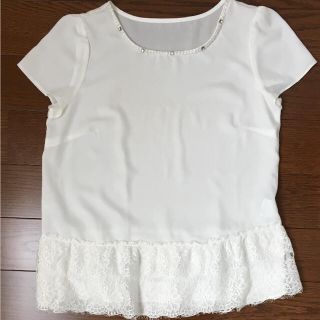 ジャスグリッティー(JUSGLITTY)のジャスグリッティー♡ビジュー トップス(シャツ/ブラウス(半袖/袖なし))