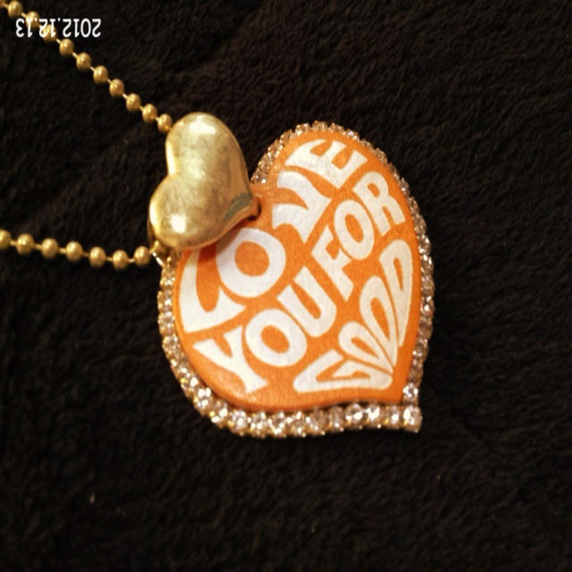 オレンジネックレス♡ レディースのアクセサリー(ネックレス)の商品写真