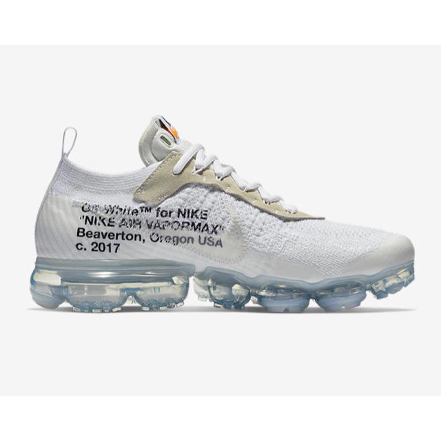 OFF-WHITE(オフホワイト)のNIKE エアヴェイパーマックス オフホワイト off-white 24.5 メンズの靴/シューズ(スニーカー)の商品写真