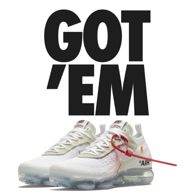 vapor max off white 27.5