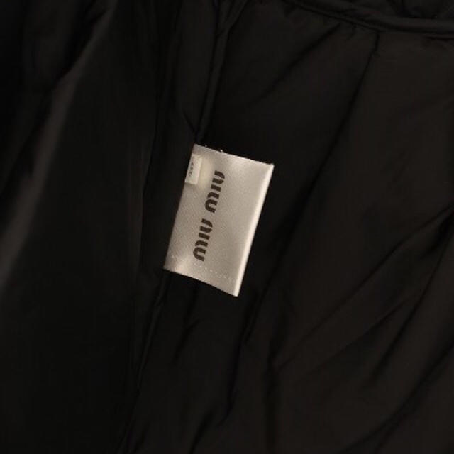miumiu(ミュウミュウ)のミュウミュウフードダウンセーラーカラー美品バッグフリルピンク財布長財布スレトシス レディースのジャケット/アウター(ダウンジャケット)の商品写真