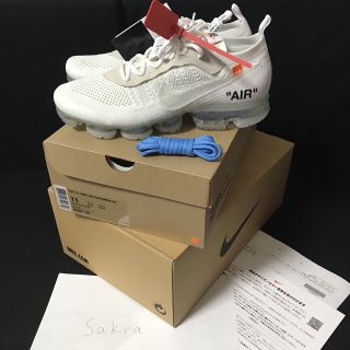 ナイキ(NIKE)のNike Off White Vapormax 29cm 白(スニーカー)