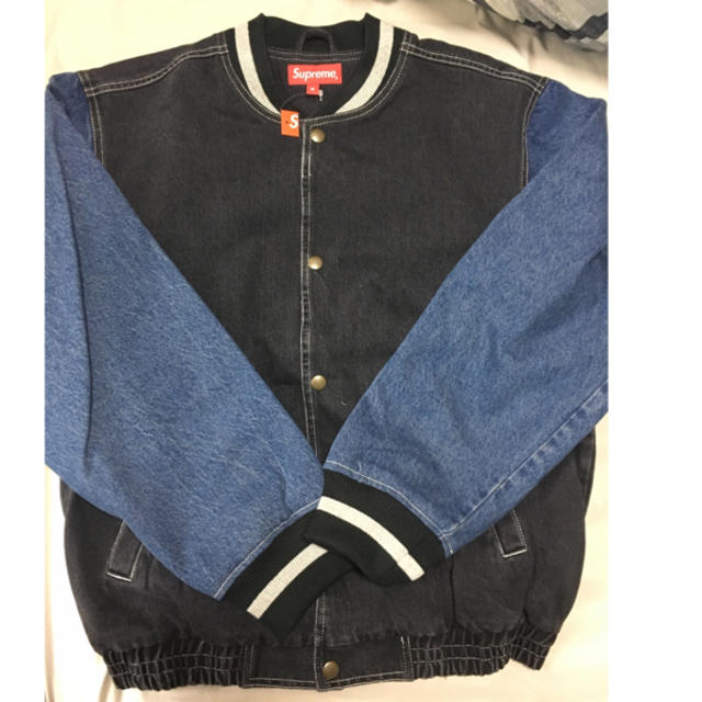 supreme Denim Varsity Jacket