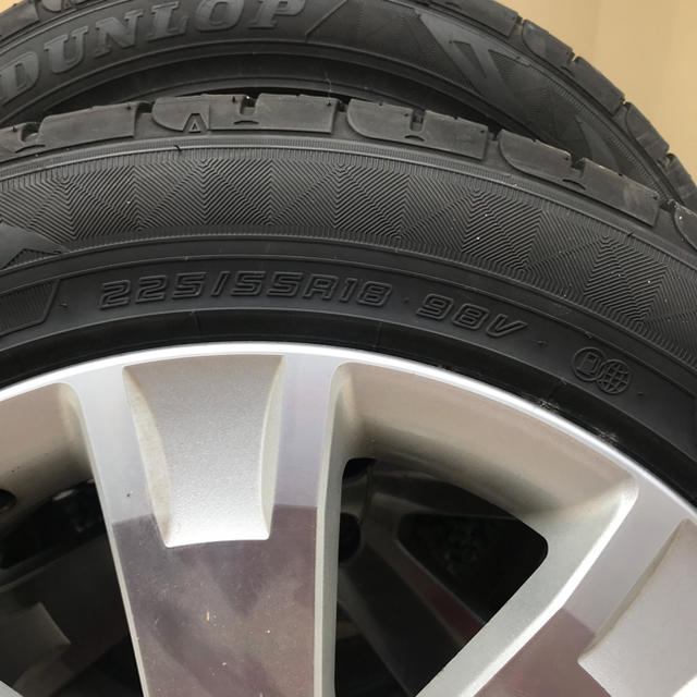 DUNLOP(ダンロップ)のデリカD 5 純正 アルミ ダンロップ エナセーブ RV504 自動車/バイクの自動車(タイヤ・ホイールセット)の商品写真