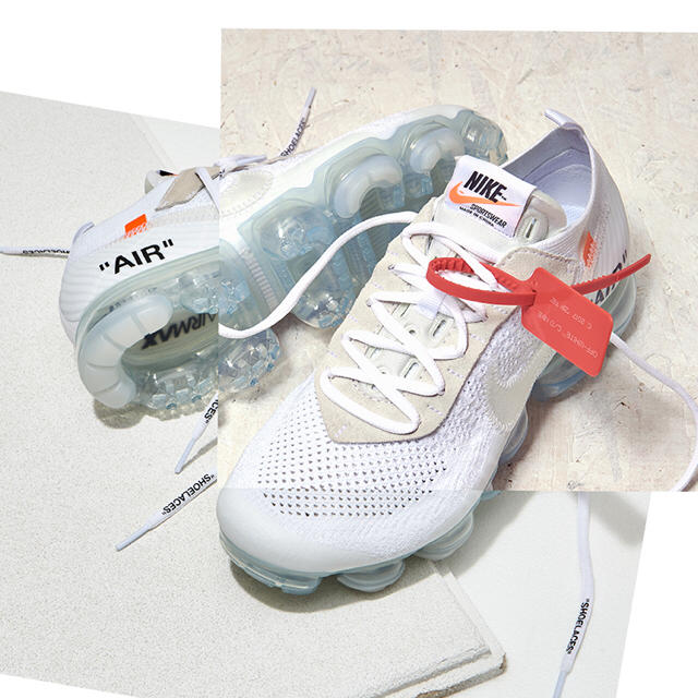 off-white the ten vapor max white