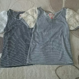 アイズビット(ISBIT)の美品⭐ISBIT ボーダーTシャツ 2枚セット(Tシャツ(半袖/袖なし))