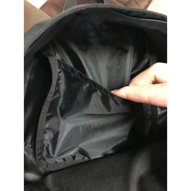 MUJI (無印良品)(ムジルシリョウヒン)の無印 リュック 黒 レディースのバッグ(リュック/バックパック)の商品写真