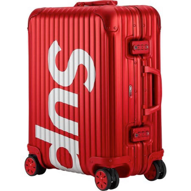 Supreme(シュプリーム)のSupreme RIMOWA Topas Multiwheel 45L 赤  メンズのバッグ(トラベルバッグ/スーツケース)の商品写真