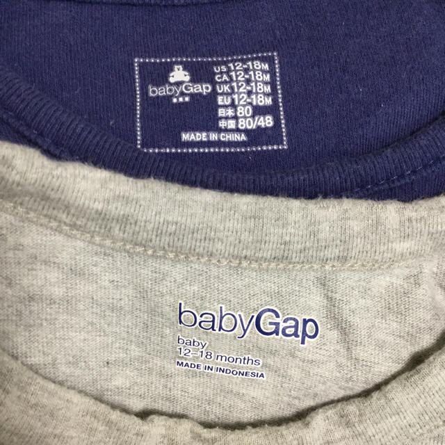 babyGAP(ベビーギャップ)のbaby GAP ショートオール カバーオール 半袖 80 ２枚セット 男の子 キッズ/ベビー/マタニティのベビー服(~85cm)(カバーオール)の商品写真