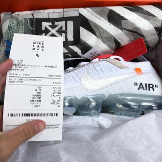 オフホワイト(OFF-WHITE)のGB.K様専用 NIKE off white the10 vapor max (スニーカー)