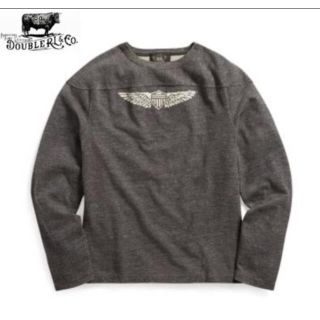 ダブルアールエル(RRL)の専用*RRL*プレイテッド フットボール ジャージー*M*ロンTダブルアールエル(Tシャツ/カットソー(七分/長袖))