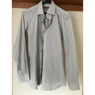 ユニクロ(UNIQLO)のシャツ ストレッチ スリム フィット メンズ Sサイズ(シャツ)