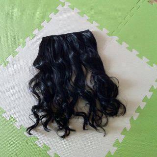 襟足ウィッグ Black(ロングカール)