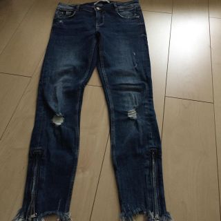 ザラ(ZARA)のZARAダメージスキニーデニムパンツ2点(スキニーパンツ)