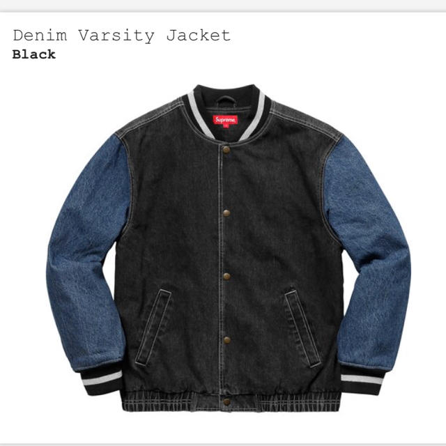 Supreme  Denim Varsity Jacket Mサイズ