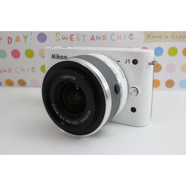 Nikon - Wi-Fiでスマホへ転送★コンパクトで可愛い★ニコンJ１★手ぶれ補正★１ヶ月保証