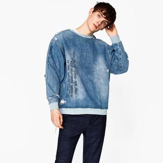 ザラ(ZARA)のZARA メンズトップス(Tシャツ/カットソー(七分/長袖))