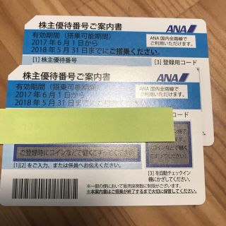 エーエヌエー(ゼンニッポンクウユ)(ANA(全日本空輸))のアナ／ANA／株主優待券／期限５月31日(その他)