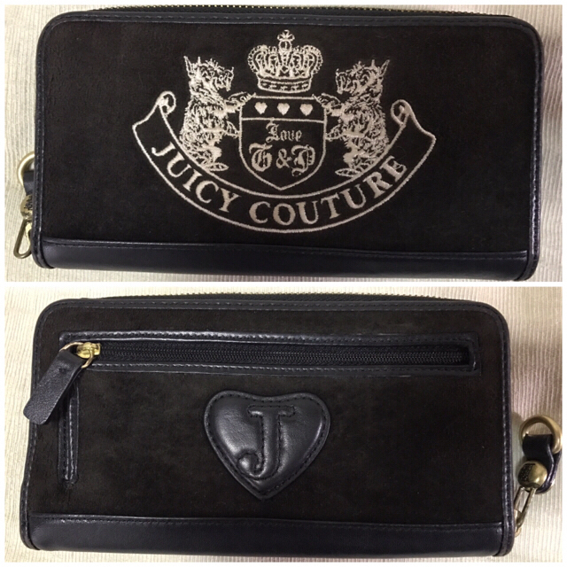 Juicy Couture(ジューシークチュール)のjuicy couture 長財布 黒 レディースのファッション小物(財布)の商品写真