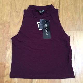 トップショップ(TOPSHOP)のTOPSHOPハイネックノースリーブ(タンクトップ)