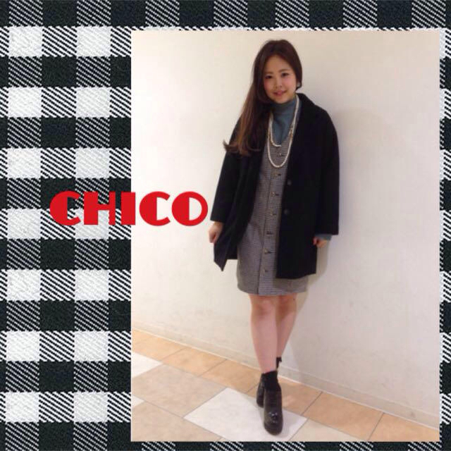 who's who Chico(フーズフーチコ)のchico ジップ付ハイネックニット レディースのトップス(ニット/セーター)の商品写真