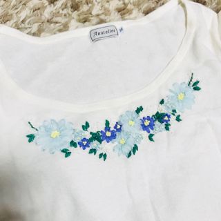 アナトリエ(anatelier)のusap4376様【難あり】アナトリエ 刺繍トップス(カットソー(長袖/七分))