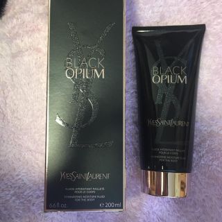 イヴサンローランボーテ(Yves Saint Laurent Beaute)の値下げ非売品 BLACK OPIUM ボディー乳液(ボディローション/ミルク)