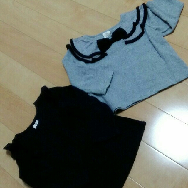 H&M(エイチアンドエム)の95 bee  値下げ！！カットソーセット キッズ/ベビー/マタニティのキッズ服女の子用(90cm~)(Tシャツ/カットソー)の商品写真