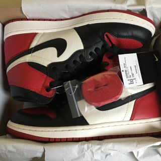 ナイキ(NIKE)のaj1 bred toe(スニーカー)