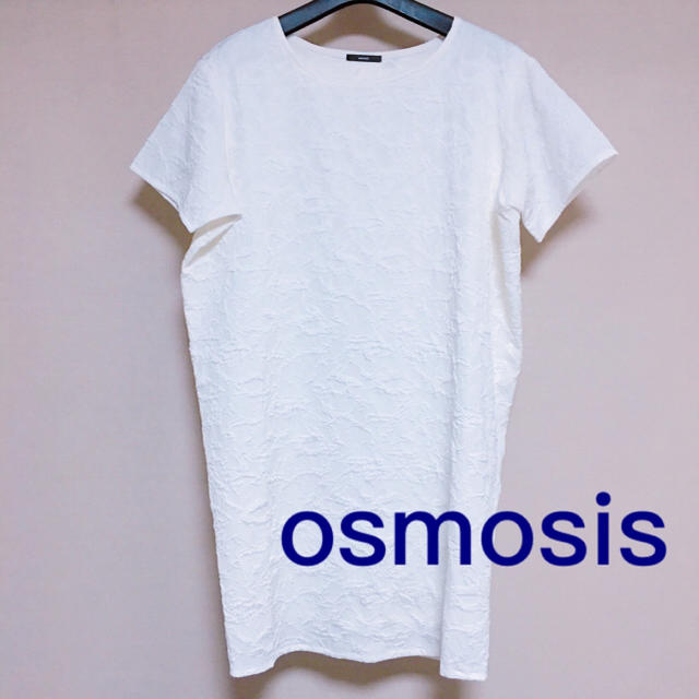 OSMOSIS(オズモーシス)のosmosis ホワイトワンピース レディースのワンピース(ひざ丈ワンピース)の商品写真